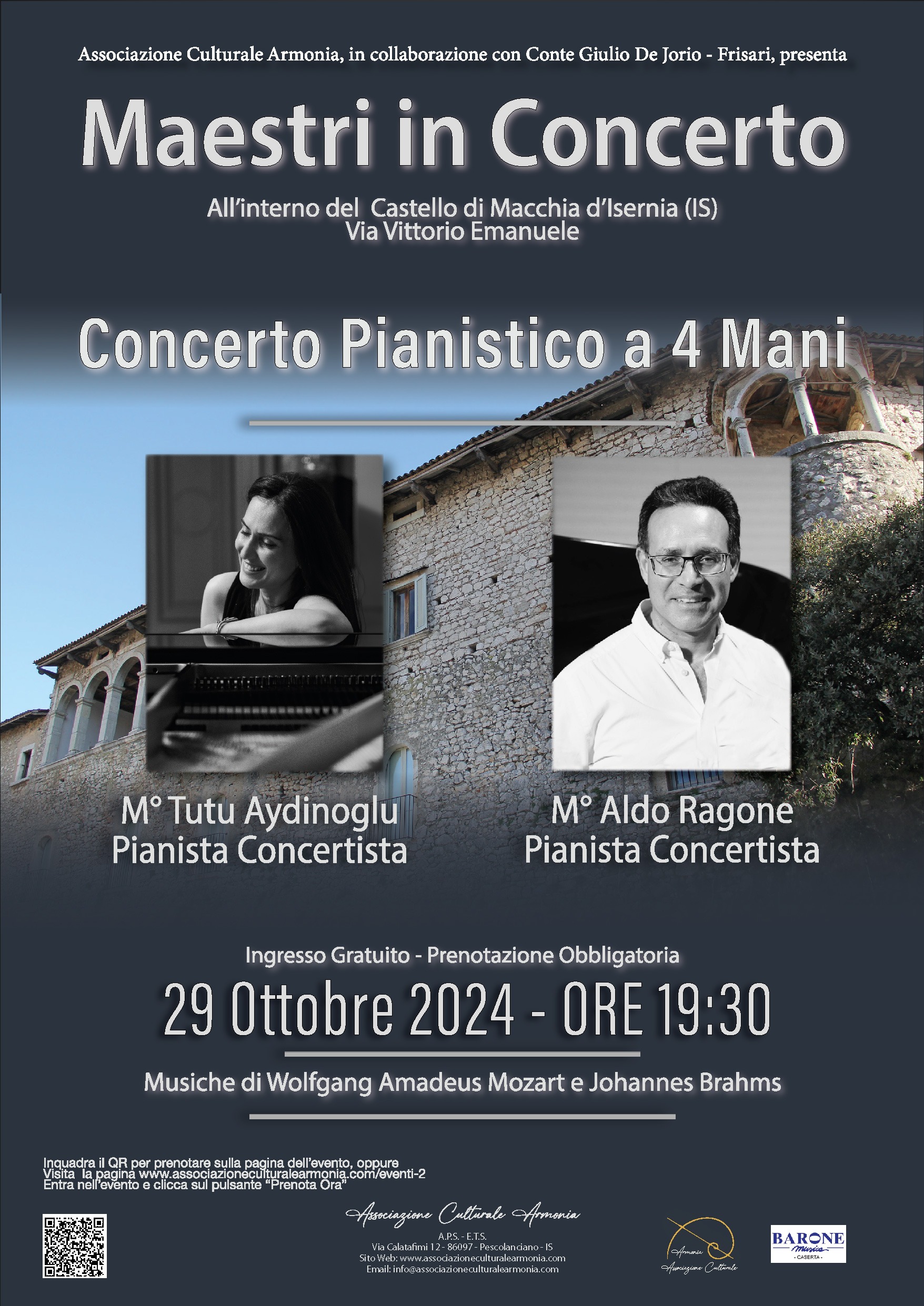 Maestri in Concerto: Concerto Pianistico a 4 Mani - M° Tutu Aydinoglu e M° Aldo Ragone