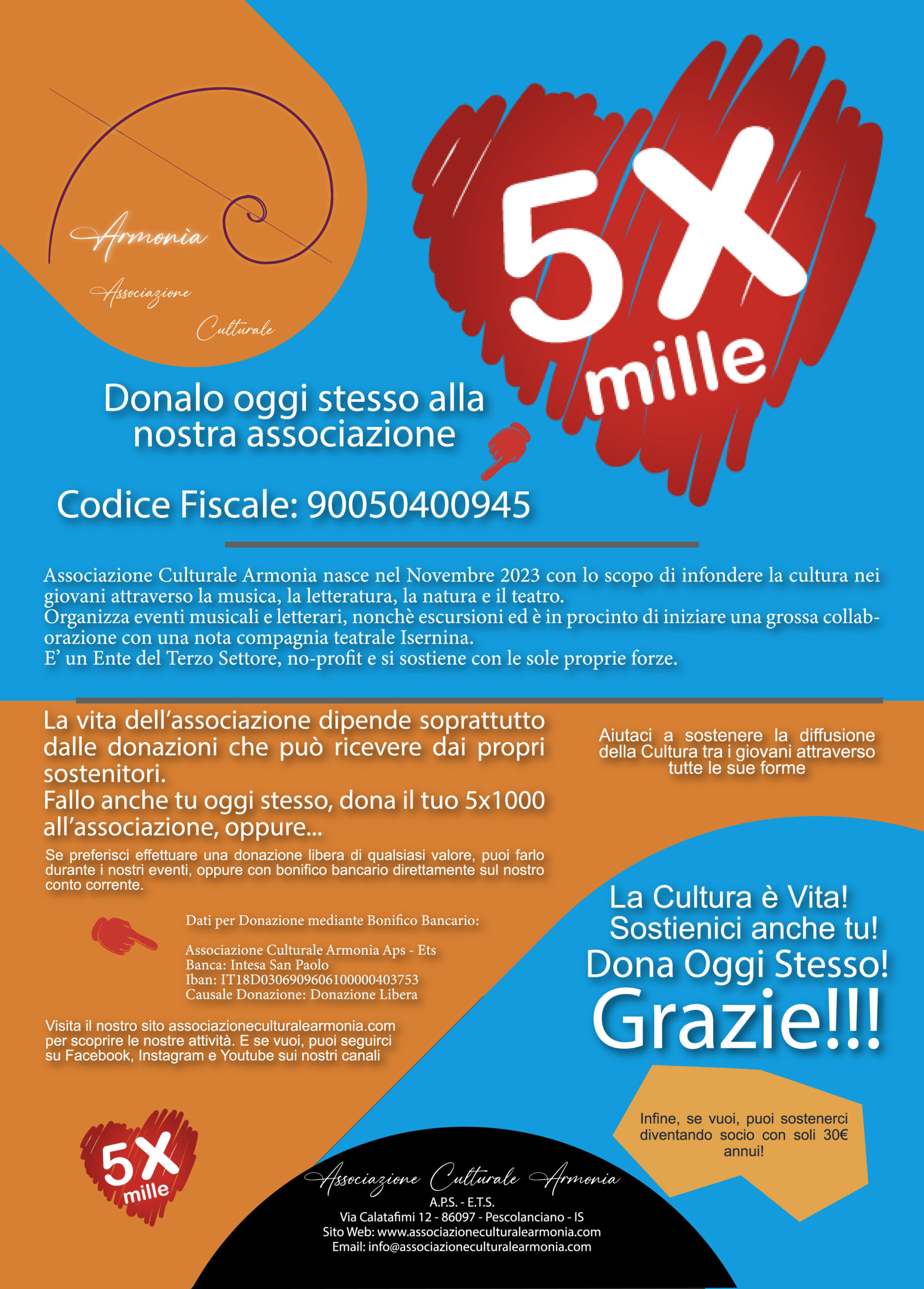 Dona il tuo 5x1000